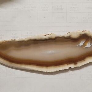 Natural Agate Slice 8 1/2" x 2 1/2", 4 1/2 Oz.